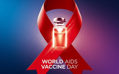 World AIDS Vaccine Day Banner -  Awareness  Social Media Poster 