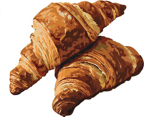 breakfast, illustration, pastry, food, delicious, croissant, drawing, design, sketch, art, line, fresh, tasty, cartoon, bakery, french, buttery, vector, isolated, snack, gourmet, bun, dessert,