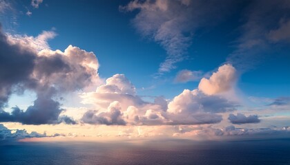 this image features soft light clouds that convey a dreamlike quality inviting calm and introspection their gentle curves and hues creating an inviting atmosphere