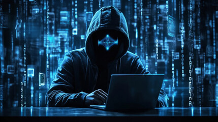 Cyber intrusion action digital realm visual art security environment close-up view digital threat concept