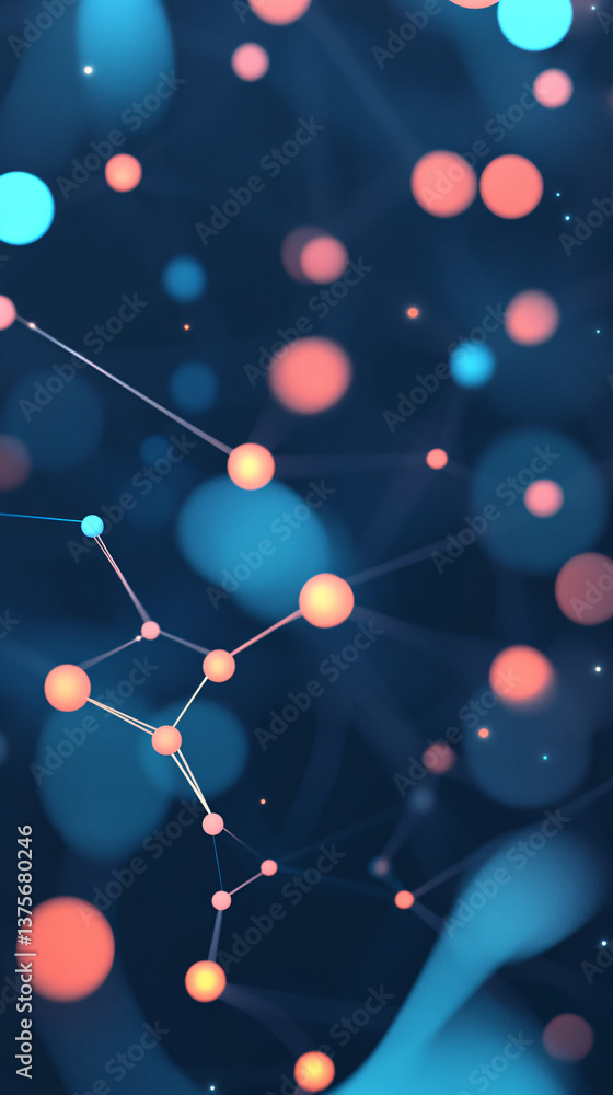 Poster futuristic digital background. artificial intelligence concepts.