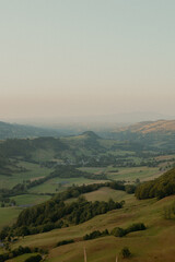 Fototapeta premium Paysage de montagne golden hour