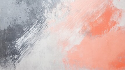 Naklejka premium Soft pencil strokes layers in pastel coral and gray tones creating a textured abstract background