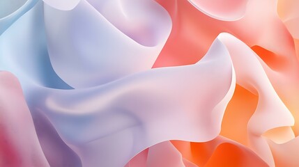 A playful and colorful composition of organic shapes with fluid edges in pastel tones, ideal for creative branding and social media design