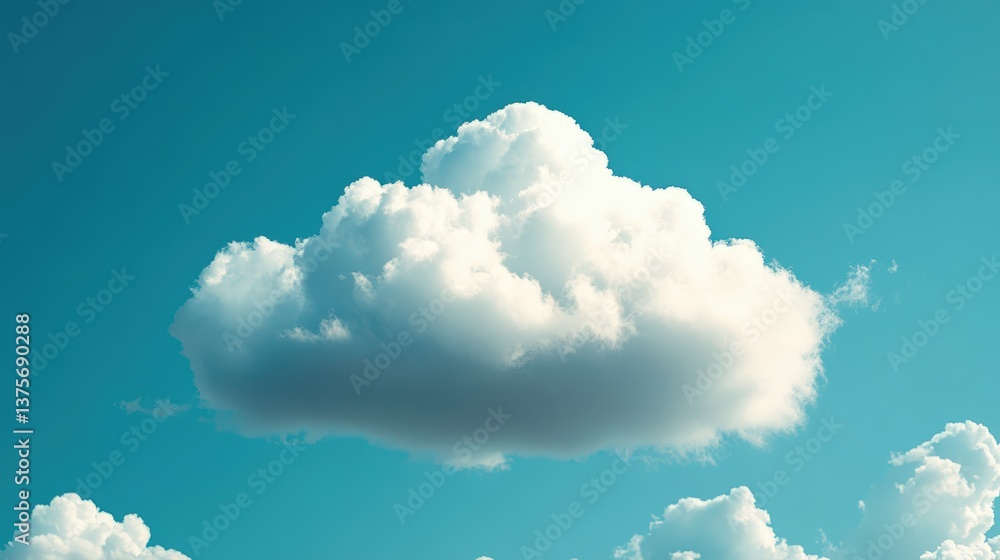 Aufkleber a beautiful cloud in the sky symbolizing business efficiency and growth through innovative cloud tec