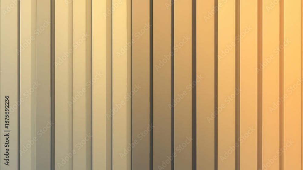 Poster Gradient background transitioning from muted amber to orange with parallel bars creating a dimensional wall