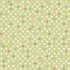 Seamless pattern of confetti in gentle green colors. Delicate cute background. Vintage childish wallpaper. Holiday wrapping paper.