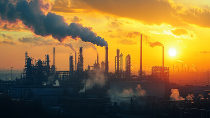 Obraz premium Factories are increasingly adopting sustainable practices to reduce their environmental impact.