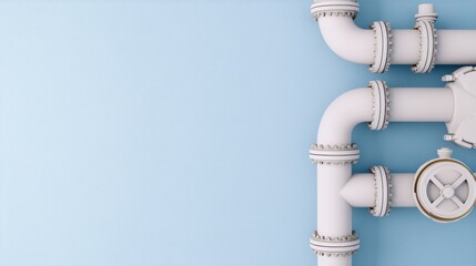 Industrial pipe system installation workshop visual guide modern environment technical overview