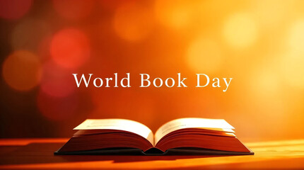 Soft Golden Light and Colors Honor World Book Day Celebration