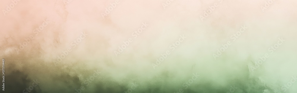 Poster Gradient Background with Muted Tones of Pink and Green Creating a Soft and Dreamy Ambiance
