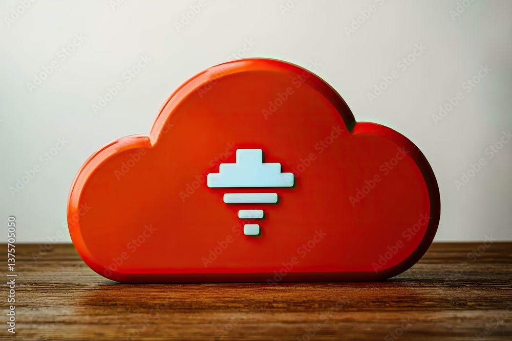 Aufkleber cloud storage solutions exploring digital data management in modern offices conceptual viewpoint on 