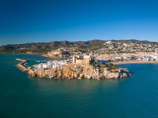 Poblacion de Peñiscola en Castellon, Comunidad Valenciana
