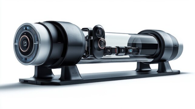 High-speed propulsion system in Hyperloop technology representing next-gen mobility
