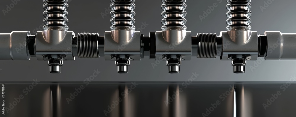 Poster high-resolution image of advanced industrial machinery components in action.
