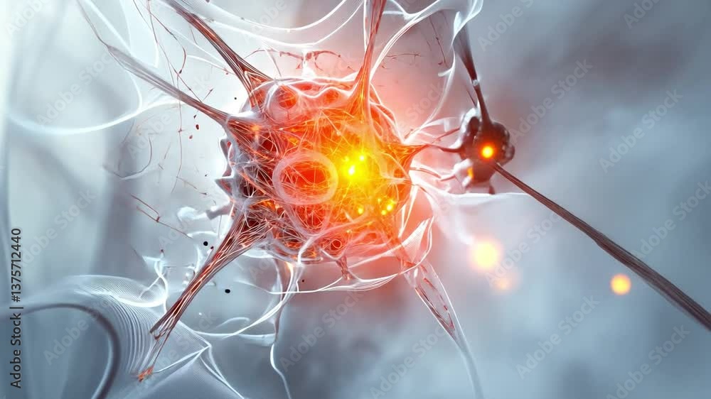 Poster neural nexus: an illuminating glimpse into the intricate structure of a neuron.