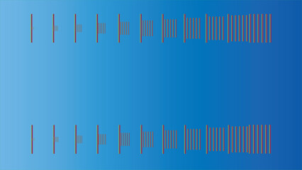Modern digital art with a striking red line pattern on a smooth blue gradient background, perfect for contemporary designs.