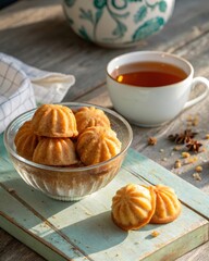 bahulu golden brown butter cakes