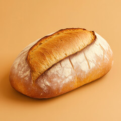 A lye bread, delicious, solid color background, 