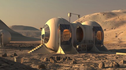 A self sustaining lunar base with inflatable habitats and robotic construction, space colonization, lunar resources, scientific research, futuristic