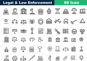 Fototapeta premium Legal and Law Enforcement icon
