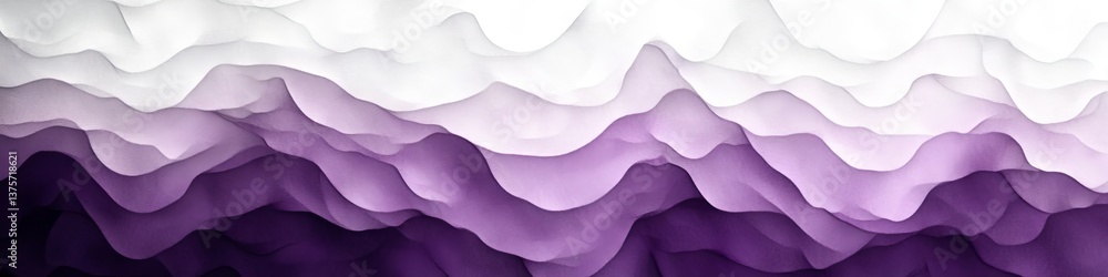 Poster abstract flowing bands in lavender and violet a gradient vector art composition for backgrounds