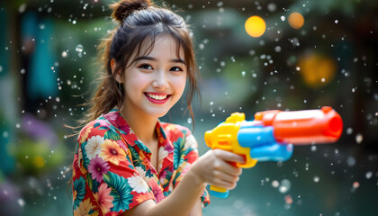 young woman with drill