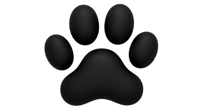 Isolated Dog Paw Print