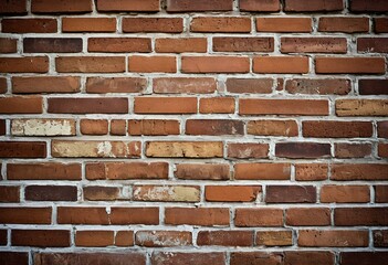 Obraz premium A brick wall with a dark background.