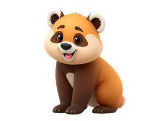 Cute Cartoon Red Panda