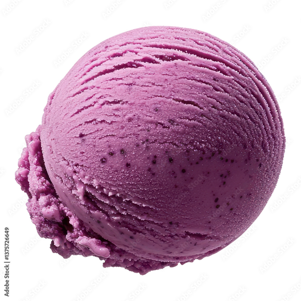 Poster dessert photography with macro concept. microscopic view of a pink spherical structure with textured