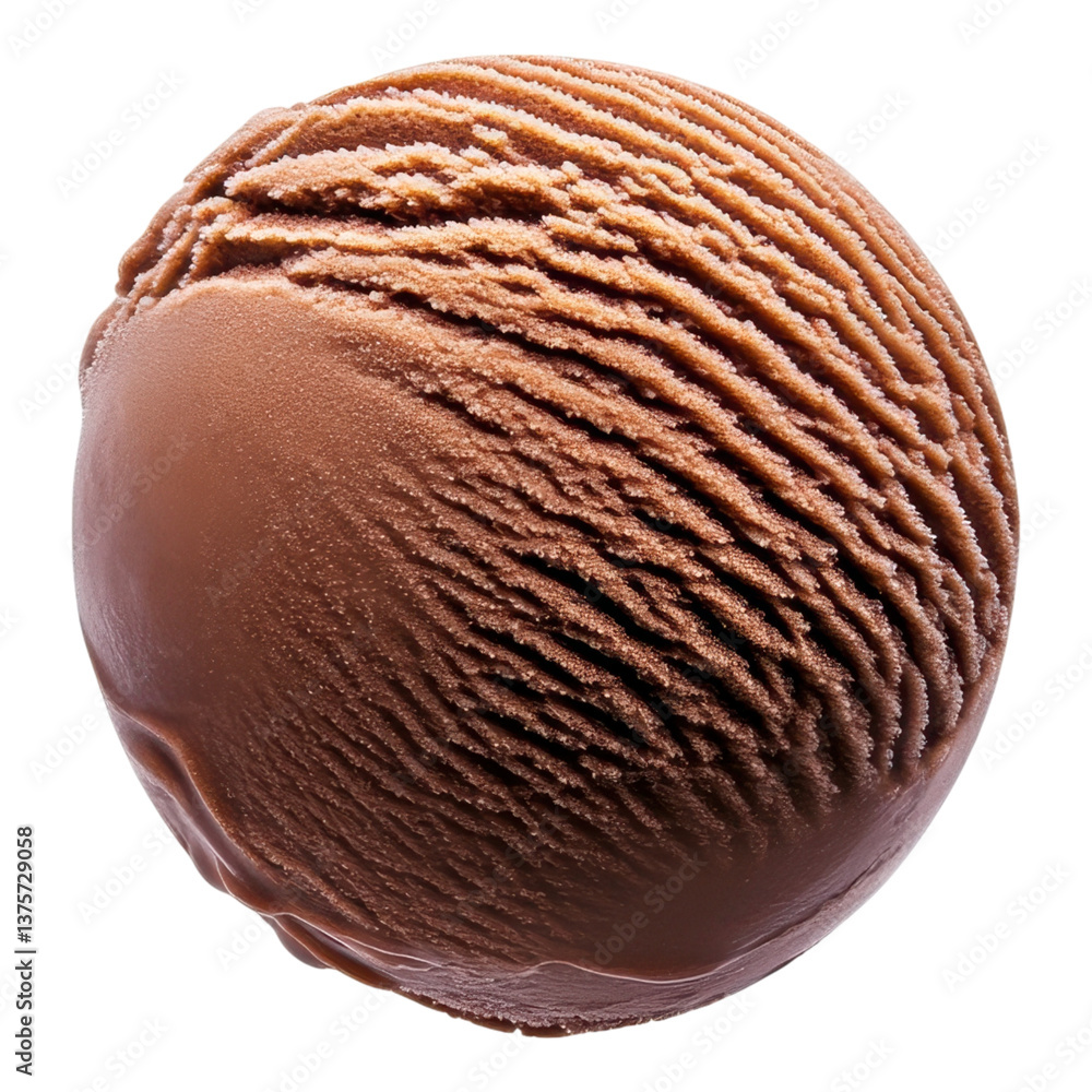 Aufkleber dessert photography with macro concept. microscopic view of spherical object with textured surface.