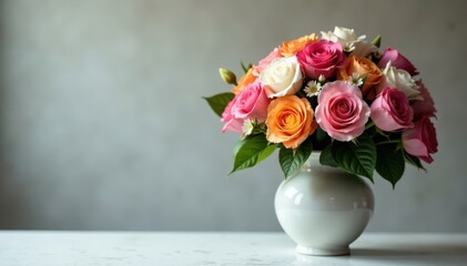 Fototapeta premium Flower bouquet in elegant vase, bouquet, flower