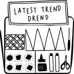 vector illustration of a set of drinks