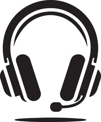 headphones on white background