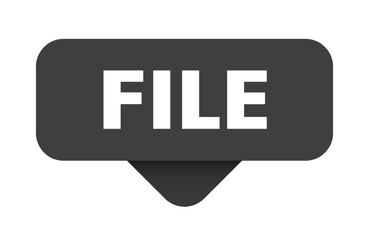 file sticker. file sign on transparent background