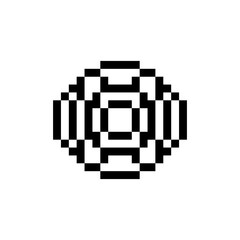 Fototapeta premium abstract shape retro pixel art