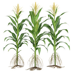 Obraz premium Corn tree isolated on transparent background