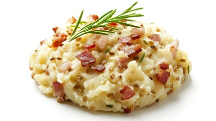 Traditional estonian mulgipuder mashed potatoes estonia food photography culinary art close-up view comfort food