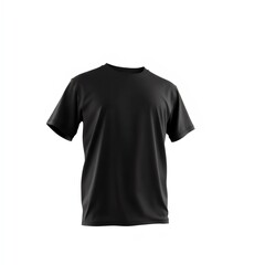 Black Male Style T-Shirt Isolated on White Background: New Fashion, Trendy,  Adorable Look