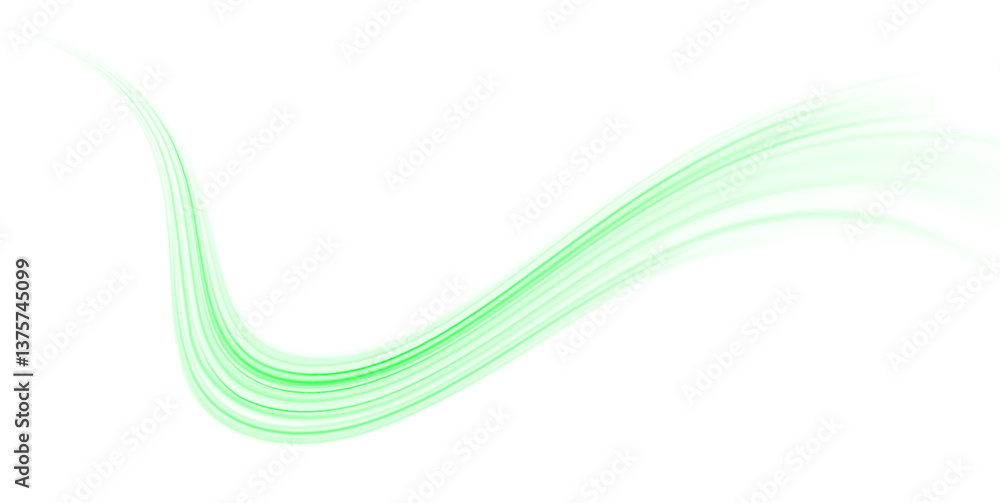 Wall mural png futuristic technological style. png abstract background with speed lines. neon color rays vector