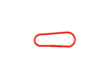 Red loop shape on transparent background