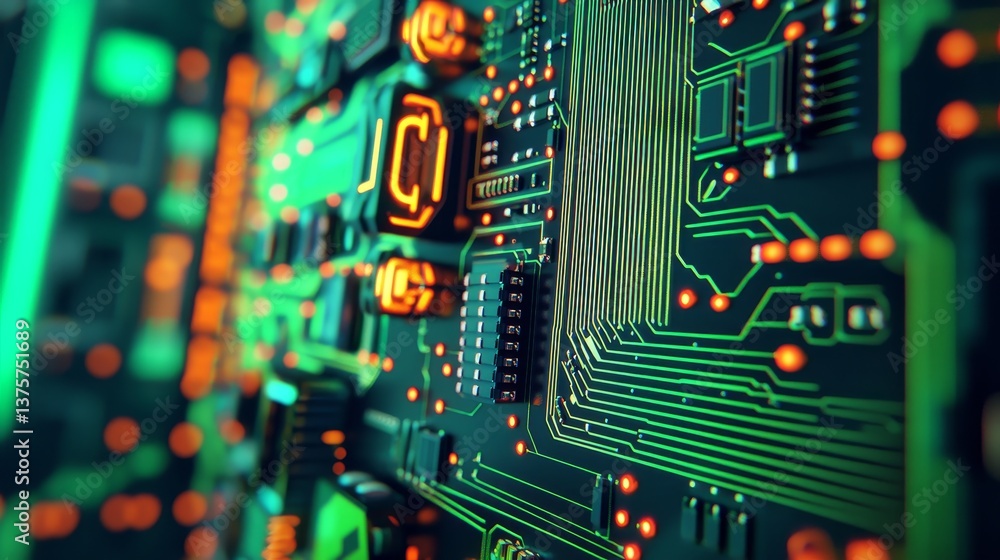 Poster efficient temperature control is ensured by the neon-green liquid cooling system on this high-tech c