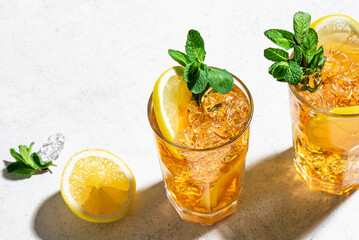 Long Island Ice tea cocktail drink