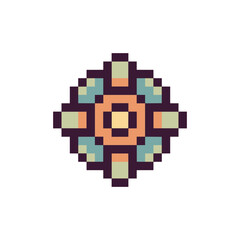 Fototapeta premium abstract shape retro pixel art