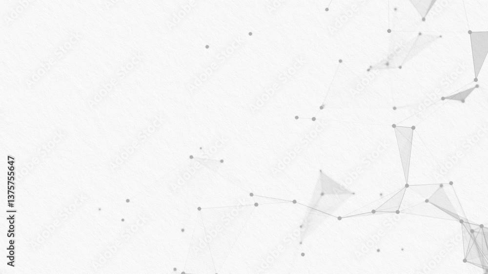 Poster black and white background 4k resolution lines and dots on paper video motion background technology 