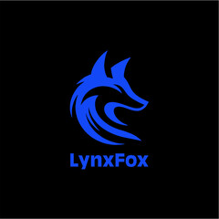 Sharp-edged Sharp-edged modern fox head silhouette in minimalist vector logo style