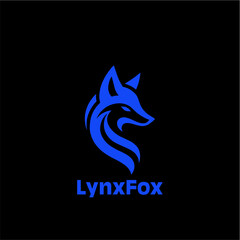 Sharp-edged Sharp-edged modern fox head silhouette in minimalist vector logo style