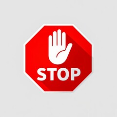 The stop sign is prohibited.