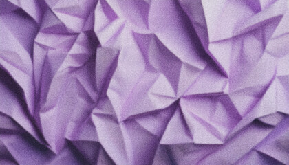 Obraz premium Crumpled purple paper forming abstract geometric shapes, creating textured surface for creative design backgrounds